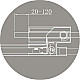 Приобрести Душевой уголок 100-110х99,5 см Cezares SLIDER-AH-1-100-100/110-GRIGIO-Cr серое в магазине сантехники Santeh-Crystal.ru