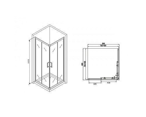 Santeh-Crystal.ru: Душевой уголок 80х80 см Abber Schwarzer Diamant AG02080B прозрачное Заказать Душевой уголок 80х80 см Abber Schwarzer Diamant AG02080B прозрачное в магазине сантехники Santeh-Crystal.ru