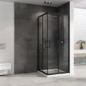 Душевой уголок 80х80 см Abber Schwarzer Diamant AG02080B прозрачное
