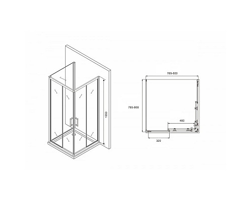 Santeh-Crystal.ru: Душевой уголок 80х80 см Abber Schwarzer Diamant AG02080B-S80B прозрачное Купить Душевой уголок 80х80 см Abber Schwarzer Diamant AG02080B-S80B прозрачное в магазине сантехники Santeh-Crystal.ru