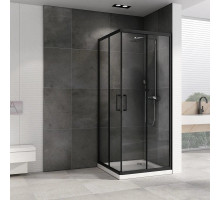 Душевой уголок 80х80 см Abber Schwarzer Diamant AG02080B-S80B прозрачное