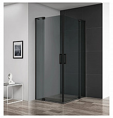 Душевой уголок 100-110х80-90 см Cezares SLIDER-AH-2-80/90-100/110-GRIGIO-NERO серое