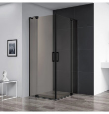 Душевой уголок 90-100х80-90 см Cezares SLIDER-AH-2-80/90-90/100-BR-NERO бронза