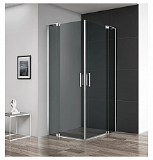 Душевой уголок 100-110х90-100 см Cezares SLIDER-AH-2-90/100-100/110-GRIGIO-Cr серое