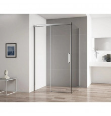 Душевой уголок 110х100 см Cezares DUET SOFT-AH-1-110/100-C-Cr прозрачное