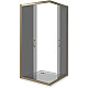 Купить Душевой уголок 100х100 см Good Door Jazz CR-100-B-BR тонированное в магазине сантехники Santeh-Crystal.ru