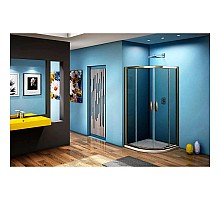 Душевой уголок 90х90 см Good Door Jazz R-90-B-BR тонированное