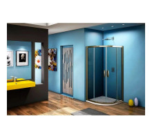 Душевой уголок 100х100 см Good Door Jazz R-100-B-BR тонированное