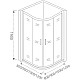 Заказать Душевой уголок 80х80 см Good Door Cofe R-80-C-B прозрачное в магазине сантехники Santeh-Crystal.ru