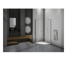 Душевой уголок 100х100 см Good Door Mokka PNT-100-C-WE прозрачное