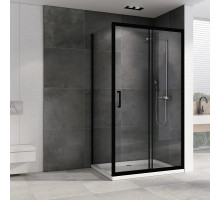 Душевой уголок 110х70 см Abber Schwarzer Diamant AG30110B-S70B прозрачное
