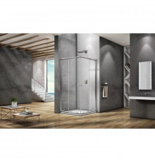Душевой уголок 80х80 см Good Door Lira CR-80-C-CH прозрачное