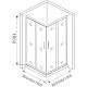 Приобрести Душевой уголок 80х80 см Good Door Lira CR-80-C-CH прозрачное в магазине сантехники Santeh-Crystal.ru