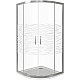 Приобрести Душевой уголок 80х80 см Good Door Infinity R-80-W-CH прозрачный с рисунком в магазине сантехники Santeh-Crystal.ru