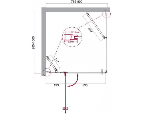 Заказать Душевой уголок 80х100 см BelBagno Kraft KRAFT-AH-12-80/100-C-Cr-L прозрачное в магазине сантехники Santeh-Crystal.ru