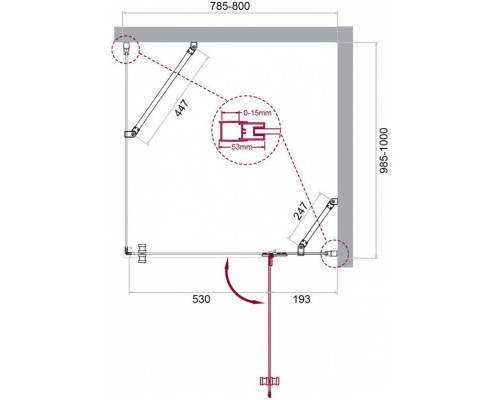 Купить Душевой уголок 80х100 см BelBagno Kraft KRAFT-AH-12-80/100-C-Cr-R прозрачное в магазине сантехники Santeh-Crystal.ru