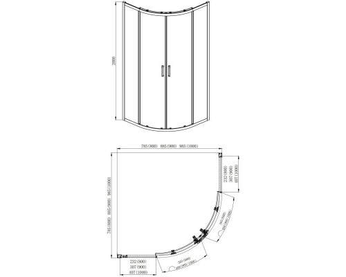 Купить Душевой уголок 90х90 см Aquatek AQ ARI RO 09020CH прозрачное в магазине сантехники Santeh-Crystal.ru