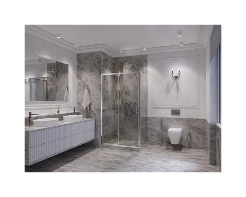 Купить Душевой уголок 120х100 см Ambassador Forsa 17021118AX-100AX прозрачное в магазине сантехники Santeh-Crystal.ru