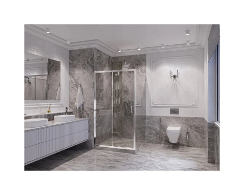 Заказать Душевой уголок 120х120 см Ambassador Forsa 17021118AX-120AX прозрачное в магазине сантехники Santeh-Crystal.ru