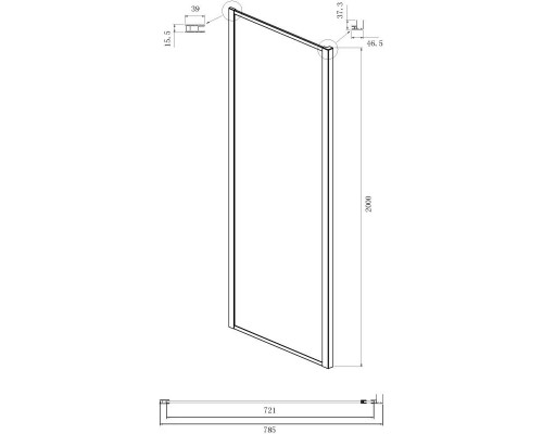 Купить Душевой уголок 150х80 см Ambassador Forsa 17021121AX-80AX прозрачное в магазине сантехники Santeh-Crystal.ru