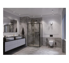 Душевой уголок 110х80 см Ambassador Forsa 17021217AB-80AB прозрачное