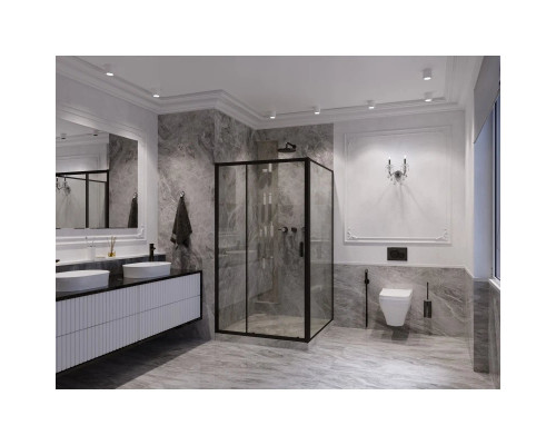 Заказать Душевой уголок 120х120 см Ambassador Forsa 17021218AB-120AB прозрачное в магазине сантехники Santeh-Crystal.ru