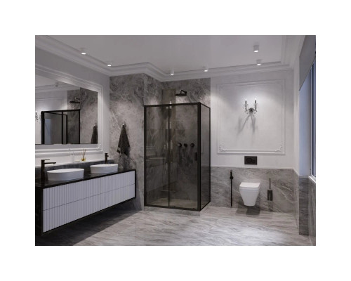 Заказать Душевой уголок 120х80 см Ambassador Forsa 17022218ABB-80ABB тонированное в магазине сантехники Santeh-Crystal.ru