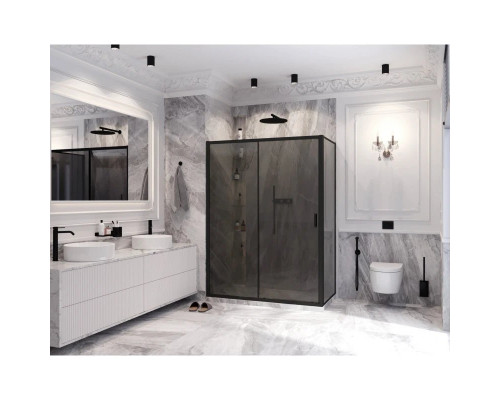 Заказать Душевой уголок 150х80 см Ambassador Forsa 17022221ABB-80ABB тонированное в магазине сантехники Santeh-Crystal.ru