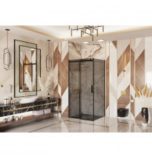 Душевой уголок 120х100 см Ambassador Benefit 19022201HBB-100HBB тонированное