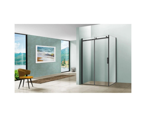 Купить Душевой уголок 130х90 см Vincea Como VSR-1C9013CLB прозрачное в магазине сантехники Santeh-Crystal.ru