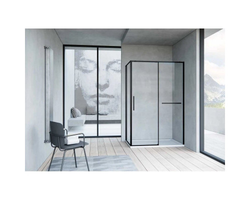 Купить Душевой уголок 120х90 см Vincea Slim Soft VSR-1SS9012CLB прозрачное в магазине сантехники Santeh-Crystal.ru