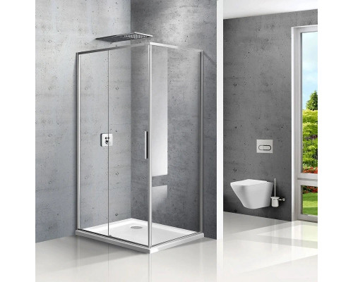 Заказать Душевой уголок 119х89 см Vincea Slim VSR-2SL9012CL-L прозрачное в магазине сантехники Santeh-Crystal.ru