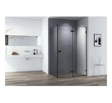 Душевой уголок 138х90 см Cezares BELLAGIO-AH-1-140/90-C-NERO прозрачное