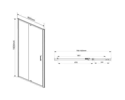Заказать Душевой уголок 78,6-90х80 см Vincea Intra VSR-1I809080CL прозрачное в магазине сантехники Santeh-Crystal.ru
