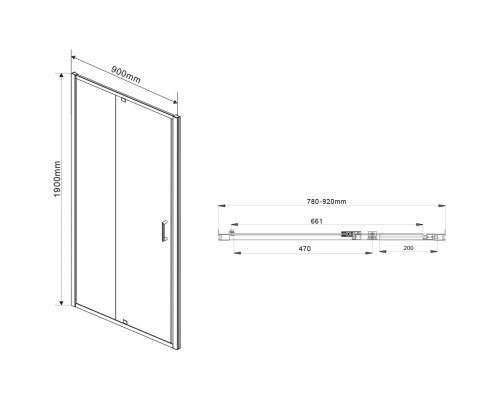 Приобрести Душевой уголок 78,6-90х90 см Vincea Intra VSR-1I809090CL прозрачное в магазине сантехники Santeh-Crystal.ru
