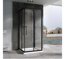 Душевой уголок 100х100 см Abber Schwarzer Diamant AG02100BH-S100B прозрачное