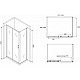 Купить Душевой уголок 120х100 см Abber Schwarzer Diamant AG30120B-S100B прозрачное в магазине сантехники Santeh-Crystal.ru