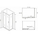 Купить Душевой уголок 140х100 см Abber Schwarzer Diamant AG30140B-S100B прозрачное в магазине сантехники Santeh-Crystal.ru