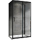 Купить Душевой уголок 120х100 см Abber Schwarzer Diamant AG30120B-S100B-S100B прозрачное в магазине сантехники Santeh-Crystal.ru