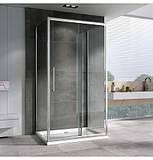Душевой уголок 100х80 см Abber Schwarzer Diamant AG30100H-S80-S80 прозрачное