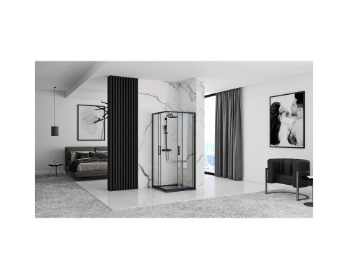 Приобрести Душевой уголок 88х88 см Rea Punto REA-K4801 прозрачное в магазине сантехники Santeh-Crystal.ru