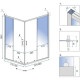 Приобрести Душевой уголок 98х78 см Rea Punto REA-K4806 прозрачное в магазине сантехники Santeh-Crystal.ru