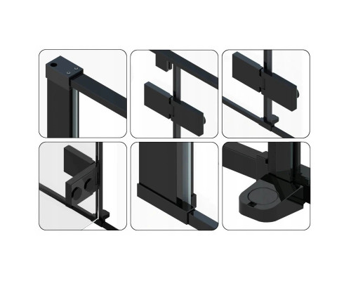 Приобрести Душевой уголок 99,5х80 см Rea Fargo REA-K6950 прозрачное в магазине сантехники Santeh-Crystal.ru