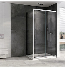 Душевой уголок 100х75 см Abber Schwarzer Diamant AG30100H-S75 прозрачное