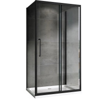 Душевой уголок 160х85 см Abber Schwarzer Diamant AG30160BH-S85B-S85B прозрачное