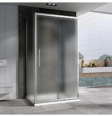 Душевой уголок 130х75 см Abber Schwarzer Diamant AG30130MH-S75M-S75M матовое
