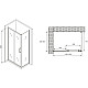 Купить Душевой уголок 120х85 см Abber Schwarzer Diamant AG30120B-S85B прозрачное в магазине сантехники Santeh-Crystal.ru