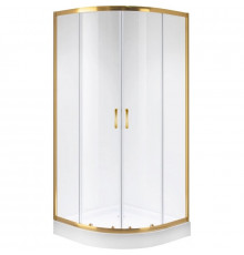 Душевой уголок 100х100 см Niagara NG-6407-08GOLD прозрачное