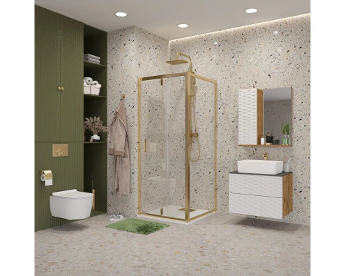 Приобрести Душевой уголок 90х90 см Niagara NG-43-9AG-A90G прозрачное в магазине сантехники Santeh-Crystal.ru
