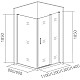 Заказать Боковая стенка 80 см Good Door Latte SP-80-C-WE прозрачное в магазине сантехники Santeh-Crystal.ru